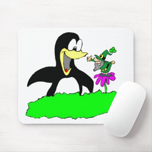 Penguin en Leprechaun Muismat (Met muis)