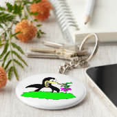 Penguin en Leprechaun Sleutelhanger (Zijkant)