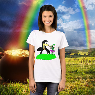 Penguin en Leprechaun T-shirt