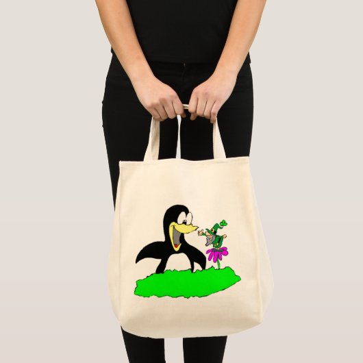Penguin en Leprechaun Tote Bag (Voorkant (product))