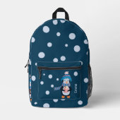 Penguin en Polka Dots Blue Kind Rugzak (Voorkant)