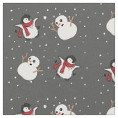 Penguin en Snowman Stof (Close Up)