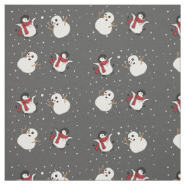 Penguin en Snowman Stof