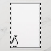Penguin en Stripes Briefpapier (Voorkant)