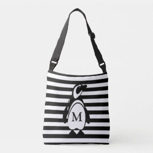 Penguin en Stripes Crossbody Tas