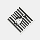 Penguin en Stripes Servetten (Hoek)