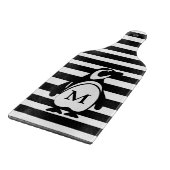 Penguin en Stripes Snijplank (Hoek)