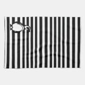 Penguin en Stripes Theedoek (Horizontaal)