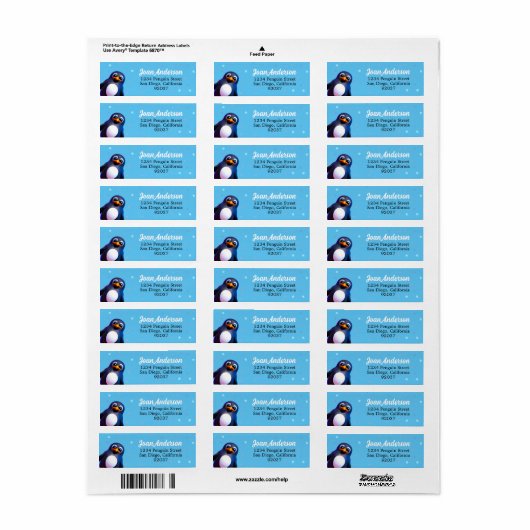 Penguin Etiket (Full Sheet)