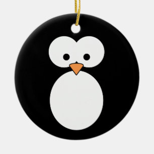 Penguin Eyes Keramisch Ornament