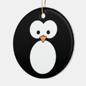 Penguin Eyes Keramisch Ornament (Links)