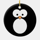 Penguin Eyes Keramisch Ornament (Achterkant)