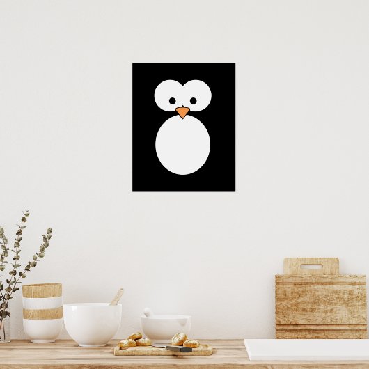 Penguin Eyes Poster (Keuken)