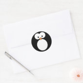 Penguin Eyes Ronde Sticker (Envelop)
