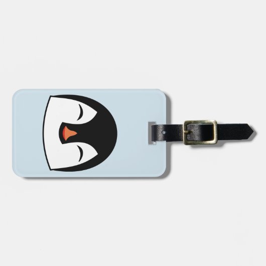 Penguin Face Bagagelabel (Voorkant horizontaal)