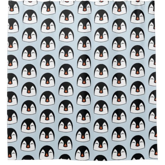 Penguin Face Douchegordijn (Voorkant)