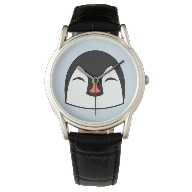 Penguin Face Horloge (Voorkant)