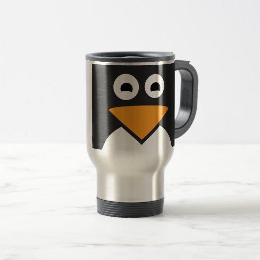 Penguin Face Reisbeker (Voorkant rechts)