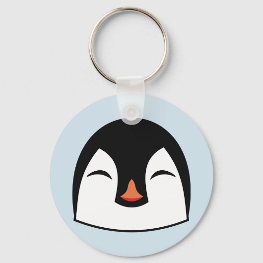 Penguin Face Sleutelhanger (Voorkant)