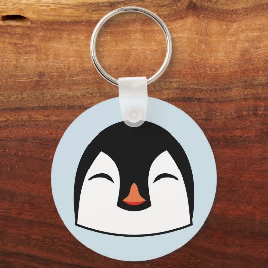 Penguin Face Sleutelhanger (Voorkant)