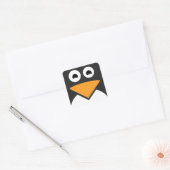 Penguin Face Vierkante Sticker (Envelop)