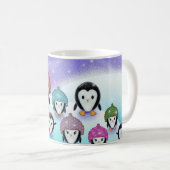 Penguin Familie Vakantie Mok (Voorkant rechts)