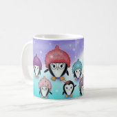 Penguin Familie Vakantie Mok (Voorkant links)