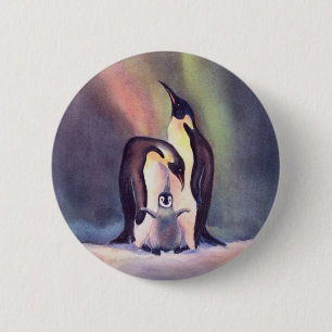 PENGUIN FAMILIE VAN SHARON SHARPE RONDE BUTTON 5,7 CM