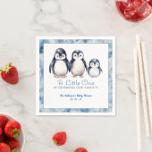Penguin Family Baby shower servetten (Insitu)