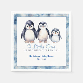 Penguin Family Baby shower servetten