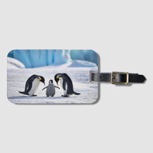 Penguin Family Bagagelabel (Voorkant (horizontaal))