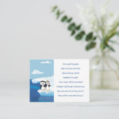 Penguin Family Book Request Kaart (Staand voorkant)