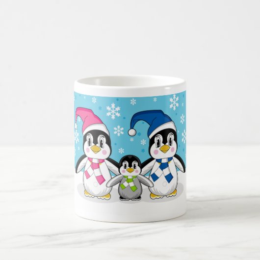 Penguin Family Coffee Mok (Center)
