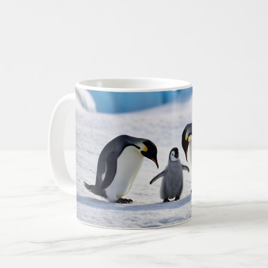 Penguin Family Coffee Mok (Voorkant links)