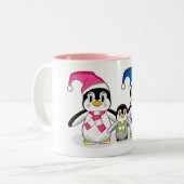 Penguin Family Coffee Mok (Voorkant links)