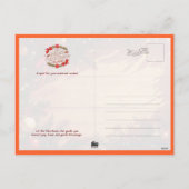 Penguin Family Decorating Christmas Tree Postcard Feestdagenkaart (Achterkant)