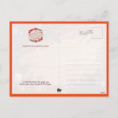 Penguin Family Decorating Christmas Tree Postcard Feestdagenkaart (Achterkant)