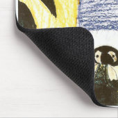Penguin Family Drawing Mousepad Muismat (Hoek)