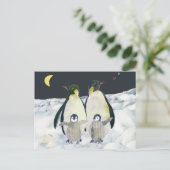 Penguin Family Fun Briefkaart (Staand voorkant)