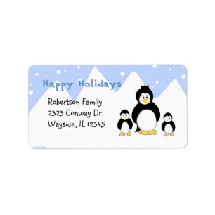 Penguin Family Iceberg Etiket