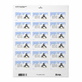 Penguin Family Iceberg Etiket (Full Sheet)