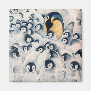 "Penguin Family" Magnet
