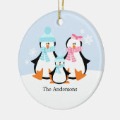 Penguin Family Ornaments Keramisch Ornament (Links)