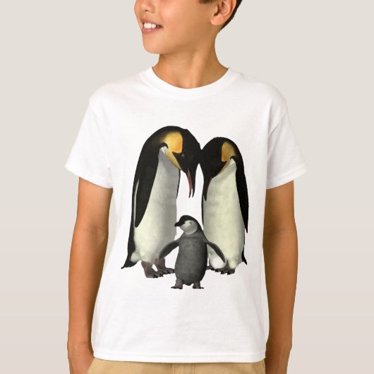 Penguin Family T-Shirt (Voorkant)
