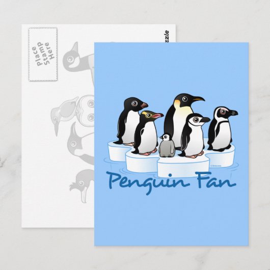 Penguin Fan Briefkaart (Voorkant / Achterkant)