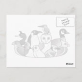 Penguin Fan Briefkaart (Achterkant)