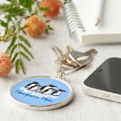 Penguin Fan Sleutelhanger (Zijkant)