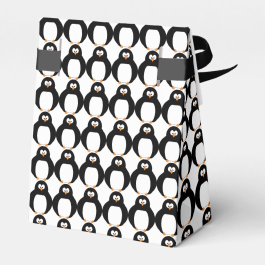 Penguin Favor Box Bedankdoosjes (Achterkant)