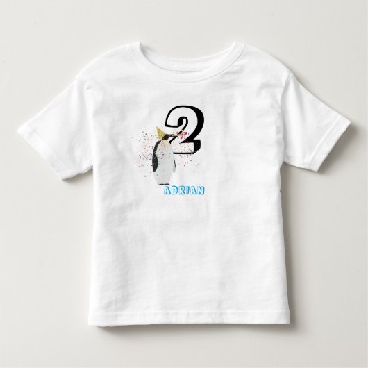 Penguin Feest - Dieren Verjaardagsfeest Kinderleef Kinder Shirts (Voorkant)