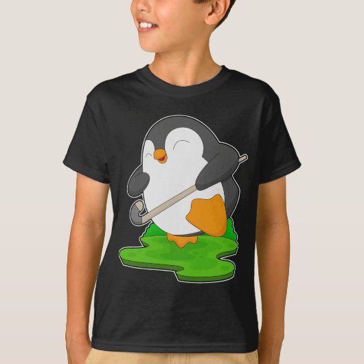 Penguin Field hockey stick T-shirt (Voorkant)